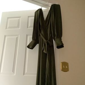 Banana Republic Factory faux wrap midi dress.